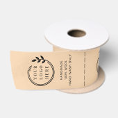 Logo Aangepaste labels voor kleding voor zakelijk Satijnen Lint (Spoel)