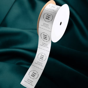 Logo Aangepaste labels voor kleding voor zakelijk  Satijnen Lint