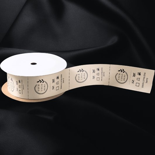 Logo Aangepaste labels voor kleding voor zakelijk Satijnen Lint