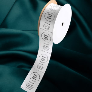 Logo Aangepaste labels voor kleding voor zakelijk  Satijnen Lint