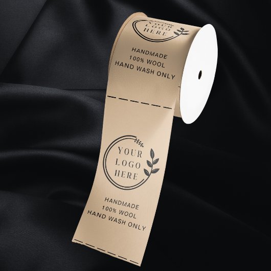 Logo Aangepaste labels voor kleding voor zakelijk Satijnen Lint