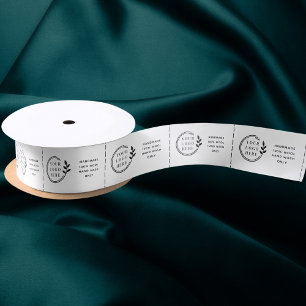 Logo Aangepaste labels voor kleding voor zakelijk  Satijnen Lint