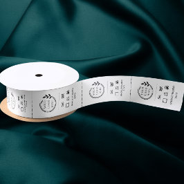 Logo Aangepaste labels voor kleding voor zakelijk Satijnen Lint