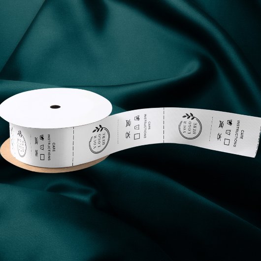 Logo Aangepaste labels voor kleding voor zakelijk Satijnen Lint