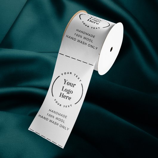 Logo Aangepaste labels voor kleding voor zakelijk Satijnen Lint