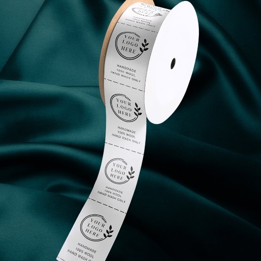 Logo Aangepaste labels voor kleding voor zakelijk  Satijnen Lint