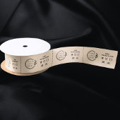 Logo Aangepaste labels voor kleding voor zakelijk  Satijnen Lint