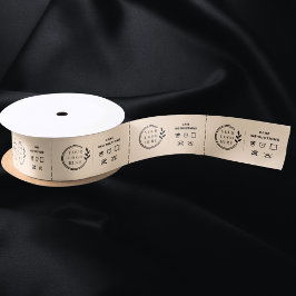 Logo Aangepaste labels voor kleding voor zakelijk  Satijnen Lint