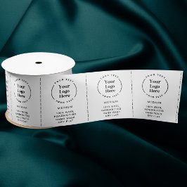 Logo Aangepaste labels voor kleding voor zakelijk Satijnen Lint