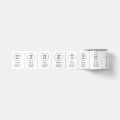 Logo Aangepaste labels voor kleding voor zakelijk  Satijnen Lint (Voorkant)