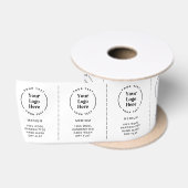 Logo Aangepaste labels voor kleding voor zakelijk  Satijnen Lint (Spoel)