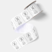 Logo Aangepaste labels voor kleding voor zakelijk  Satijnen Lint (Achterkant)