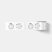 Logo Aangepaste labels voor kleding voor zakelijk  Satijnen Lint (Voorkant)