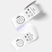 Logo Aangepaste labels voor kleding voor zakelijk  Satijnen Lint (Achterkant)