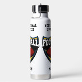 Logo Aangepaste naam en tekst Football Waterfles (Rechts)