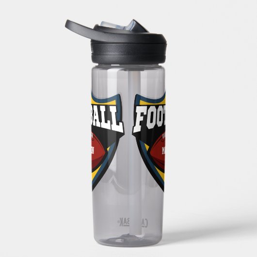 Logo Aangepaste naam Football Waterfles (Rechts)