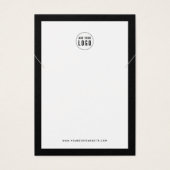 Logo aangepaste rand kleurenkaart met Ketting toev Visitekaartje (Voorkant)