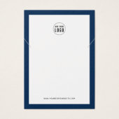 Logo aangepaste rand kleurenkaart met Ketting toev Visitekaartje (Voorkant)