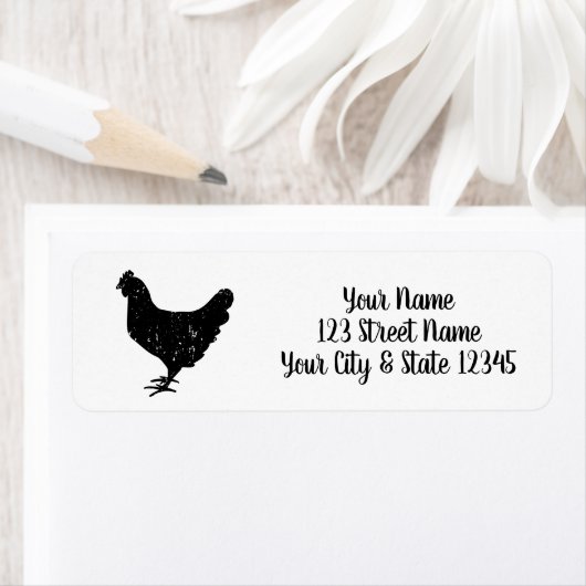  logo aangepaste retouradreslabels voor kip etiket (Insitu)