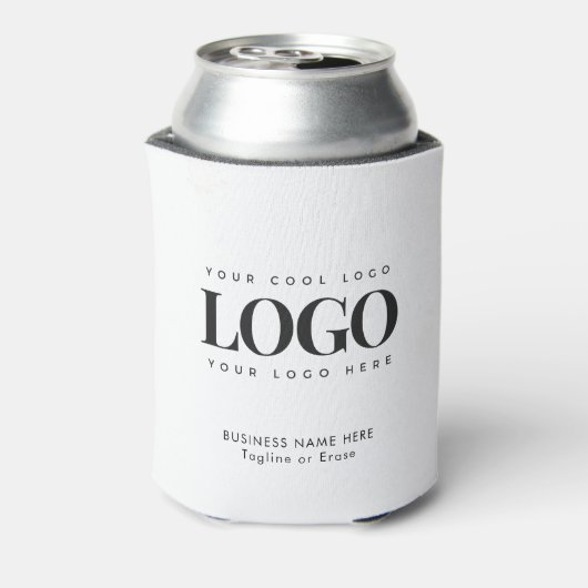 Logo aangepaste revisie bedrijf blikjeskoeler (Blikje Achterkant)