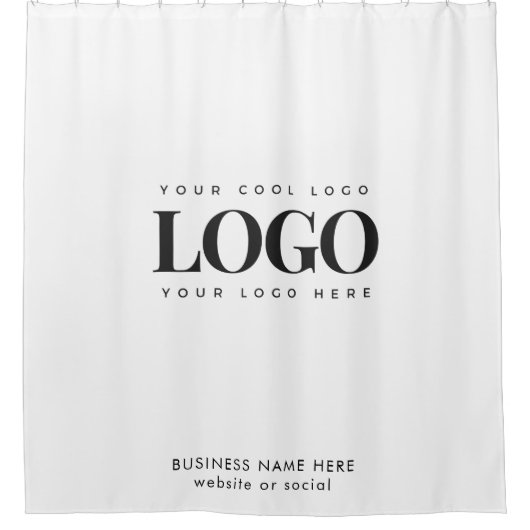 Logo aangepaste revisie bedrijf douchegordijn (Voorkant)