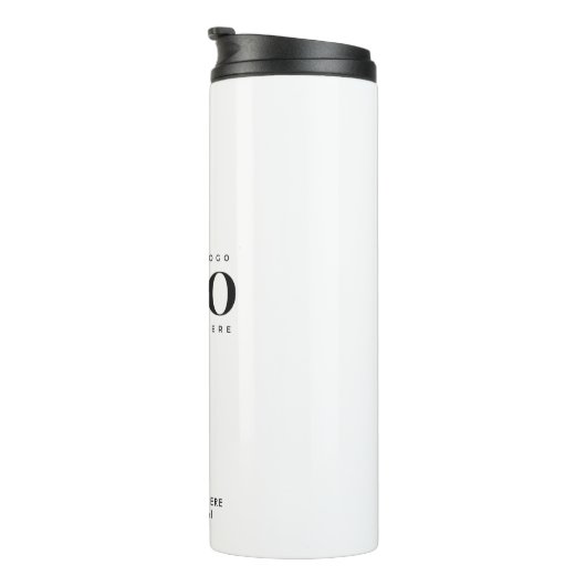 Logo aangepaste revisie bedrijf thermosbeker (Geroteerd rechts)