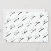 Logo Aangepaste tekst Achterwit landschap Notitiekaartje (Achterkant)