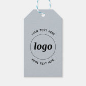 Logo Aangepaste tekst Blauw Bedrijfsprijs Product Cadeaulabel (Voorkant)