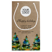 Logo Aangepaste Tekst Kerstboom Promotie Toevoegen Klein Cadeauzakje (Achterkant)