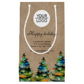 Logo Aangepaste Tekst Kerstboom Promotie Toevoegen Klein Cadeauzakje (Voorkant)