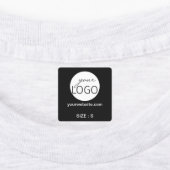 Logo Aangepaste tekst Website Grootte kleding kled Labels (Aangebracht)