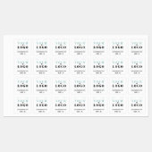 Logo Aangepaste tekst Website of maat Vierkante kl Labels (Vel)