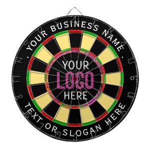 Logo & Aangepaste Tekst Zakelijk Bedrijf  Dartbord