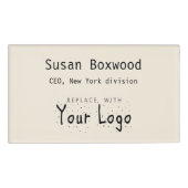 Logo Aangepaste tekstvervanging voor Event Badge (Voorkant)