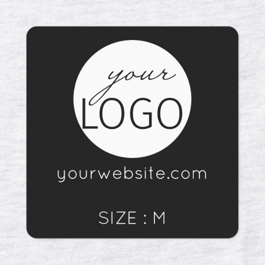 Logo Aangepaste tekstwebsite of Kledingkleding voo Labels (Design 2)