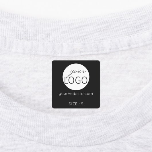 Logo Aangepaste tekstwebsite of Kledingkleding voo Labels (Aangebracht)