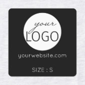 Logo Aangepaste tekstwebsite of Kledingkleding voo Labels (Design 1)