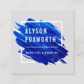 Logo abstracte verf vierkante visitekaartje (Voorkant)