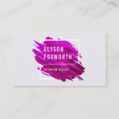 Logo abstracte verf visitekaartje (Voorkant)