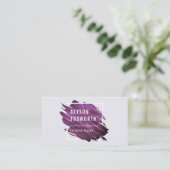 Logo abstracte verf visitekaartje (Staand voorkant)