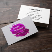 Logo abstracte verf visitekaartje