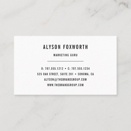 Logo abstracte verf visitekaartje (Achterkant)