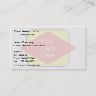 Logo achtergrondwatermerkeffect visitekaartje