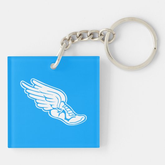 Logo AcrylSleutelhanger volgen Blauw Sleutelhanger (Achterkant)