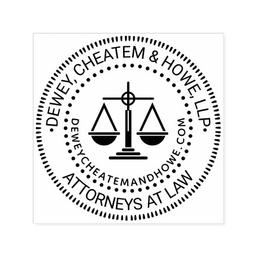 Logo advocatenkantoor, Schalen van de gerechtighei Zelfinktende Stempel (Design)