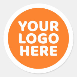 Logo Afbeelding Kleur Zakelijke Verpakking Product Ronde Sticker