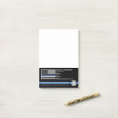 Logo Afdeling Politie Handhaving Post-it® Notes (Op bureau)