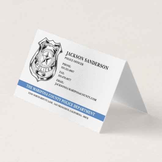 Logo Afdeling Politie Handhaving Visitekaartje (Voorkant)