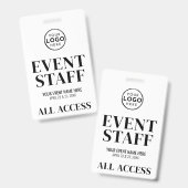 Logo All Access Evenementen Personeel Badge (Voor- en achterkant)