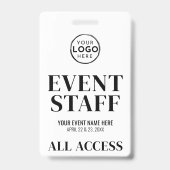 Logo All Access Evenementen Personeel Badge (Achterkant)